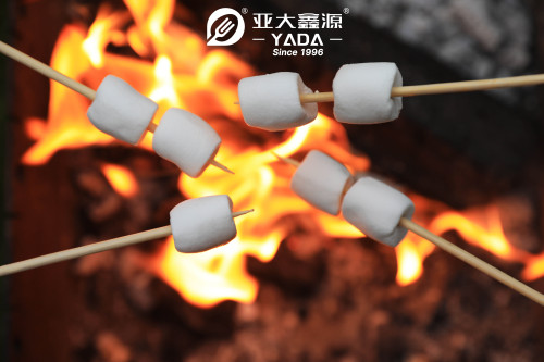 YADA Eco-friendly Bamboo Skewers Wholesale Bamboo Marshmallow Roasting Sticks Disposable Skewer