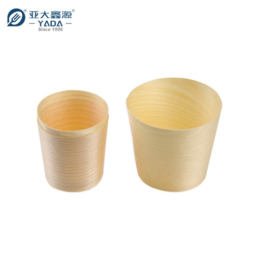 YADA Bulk Wooden Cup Wholesale Disposable Ice Cream Cake Cups Wood Chocolate Mousse Cups