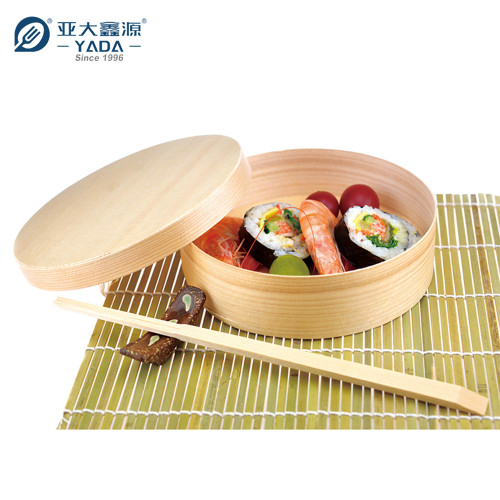 Disposable Wooden Lidded Round Boxes Wholesale | Wooden Cheese Box | Wood Bento Box Round Lunch Box