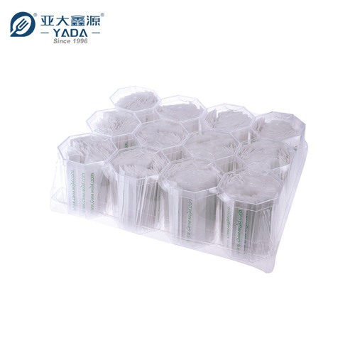 Conjunto de palitos de madeira YADA 65 mm para atacado | Palitos de madeira embalados em papel com lacre nos quatro lados e ecologicamente corretos