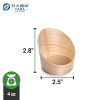 Wholesale Wooden Slant Appetizer Cups| YADA Slanted Wood Cups | Wooden Slanted Dessert Tasting Cups