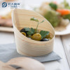 Wholesale Wooden Slant Appetizer Cups| YADA Slanted Wood Cups | Wooden Slanted Dessert Tasting Cups