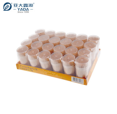 Eco-friendly Wooden Toothpicks Wholesale | YADA 65mm Double Point Disposable Wood Catering Toothpick