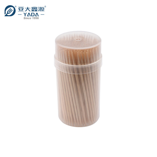Eco-friendly Wooden Toothpicks Wholesale | YADA 65mm Double Point Disposable Wood Catering Toothpick