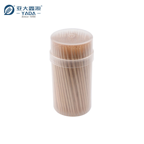 Eco-friendly Wooden Toothpicks Wholesale | YADA 65mm Double Point Disposable Wood Catering Toothpick