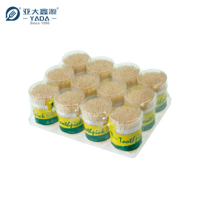 YADA 63mm Eco-friendly Double Point Bamboo Toothpicks Wholesale Disposable Catering Toothpick