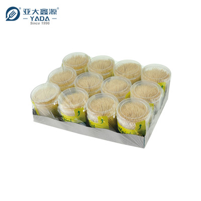 YADA 63mm Eco Restaurant Bamboo Toothpicks Wholesale Disposable Bamboo Food Picks Compostable