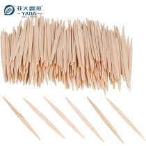 YADA 65mm Wooden Flat Toothpicks Wholesale | Disposable Birch Wood Double Point Toothpicks