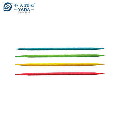 Palillos de madera de colores YADA de 65 mm, venta al por mayor, palillos de madera de colores, palillos de comida para fiestas