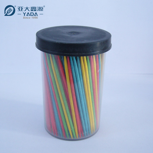 YADA 65mm Colored Wooden Toothpicks Wholesale Wood Colorful Toothpicks Food Picks for Party