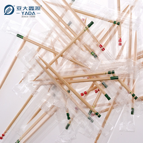 Colored Top Tips Wooden Toothpicks Wholesale | YADA 65mm Decorative Toothpick | Colorful Fruit Picks