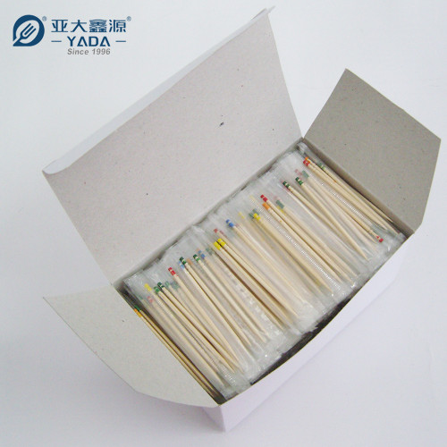 Colored Top Tips Wooden Toothpicks Wholesale | YADA 65mm Decorative Toothpick | Colorful Fruit Picks