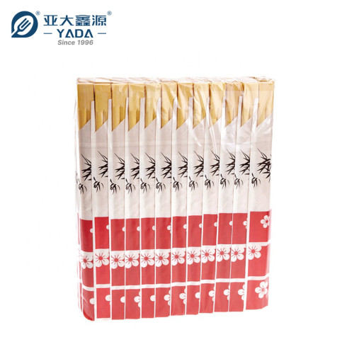 YADA 210mm Bamboo Chopsticks Wholesale  Paper Wrapped Disposable Tensoge Chopsticks For Catering