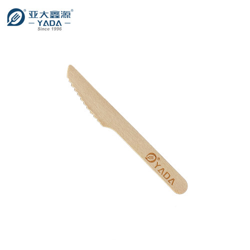 140mm Disposable Wooden Knife Wholesale | YADA Compostable Wood Knife | Best Eco Cutting knives YD-S