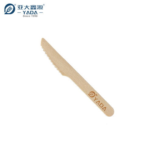 Cuchillos de madera YADA de 140 mm al por mayor Cuchillo de madera compostable desechable YD-S El mejor corte ecológico