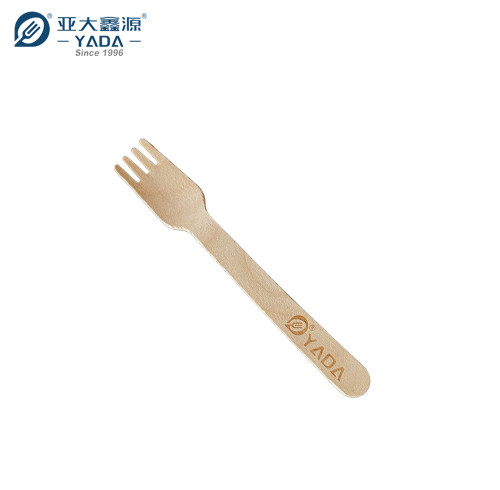 Tenedor de madera YADA de 140 mm al por mayor Tenedor compostable desechable YD-S Tenedores de madera ecológicos