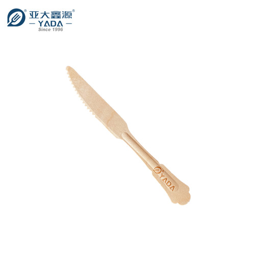 205mm Eco-friendly Disposable Wooden Knife Wholesale | YADA Biodegradable Knife | Steak Knives YD-L