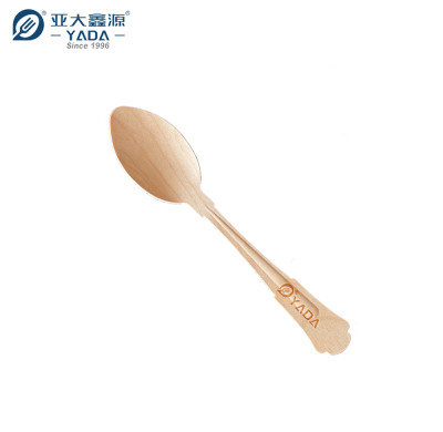 Cucharas de madera compostables YADA de 205 mm al por mayor Cuchara de madera ecológica desechable YD-L