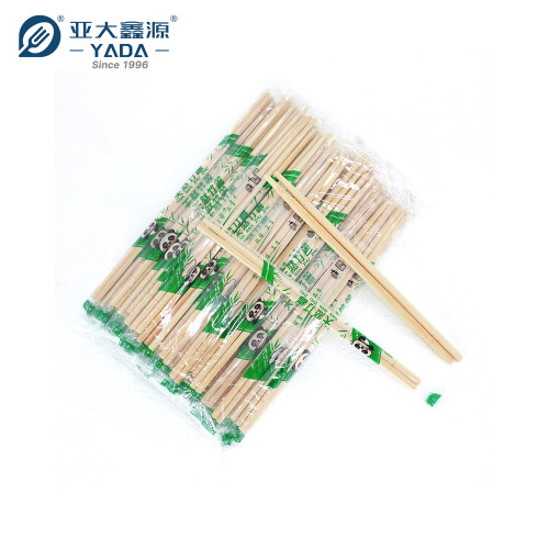 Palillos de bambú redondos de 200 mm de YADA, venta al por mayor, palillos desechables para catering envueltos en celofán