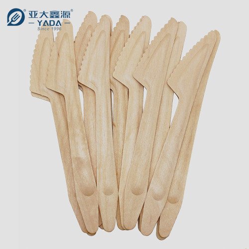 165mm Disposable Wooden Knife Wholesale | YADA Compostable Wooden Knife|Bread Knife| Eco Knives YD-A