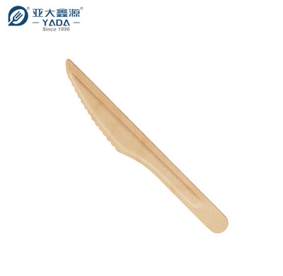Cuchillo de madera ecológico YADA de 165 mm al por mayor Cuchillos de madera compostables desechables YD-B ideales para pan