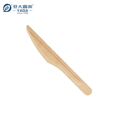 165mm Disposable Wooden Knife Wholesale | YADA Eco Compostable Wooden Knife | Butter Knives | YD-B