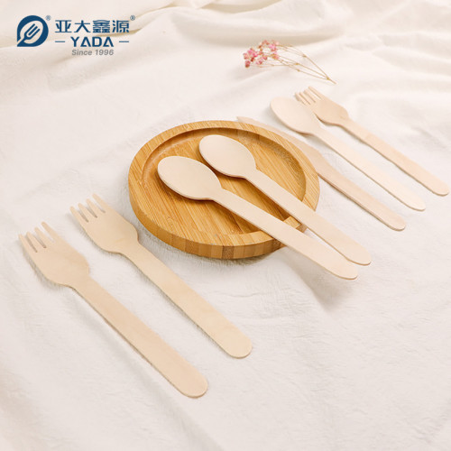 Disposable Wooden Cutlery Set Wholesale |YADA Eco-friendly Biodegradable Wood Cutlery Kit YD-F 160mm