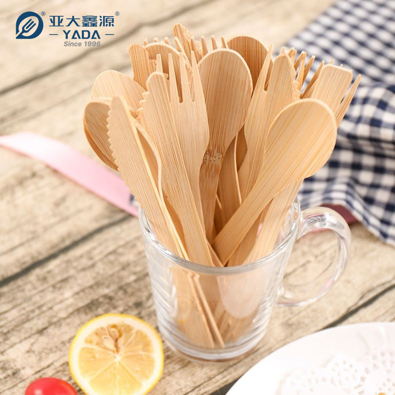 Bamboo Cutlery, Disposable Bamboo Cutlery Set