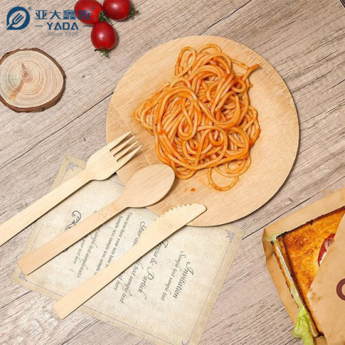 Disposable Bamboo Cutlery Set Wholesale | YADA Eco-friendly Compostable Catering Cutlery YD-BC 140mm