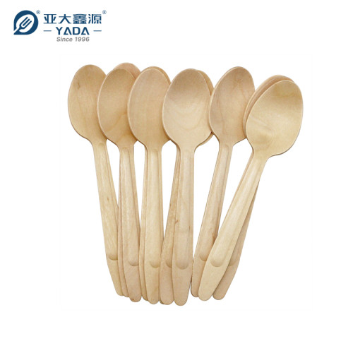 Cucharas de madera desechables ecológicas de 165 mm al por mayor | Cuchara biodegradable YADA | Cuchara compostable YD-A