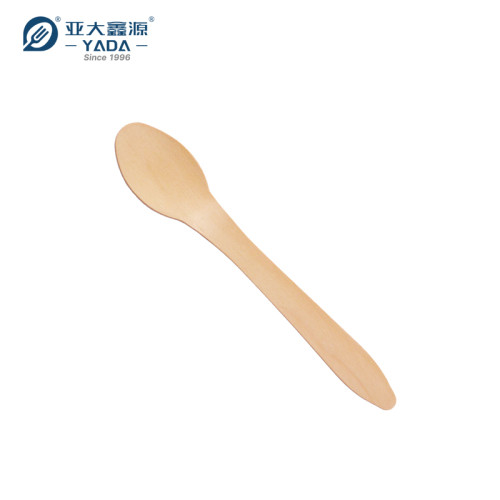 Cucharas de madera desechables de 185 mm al por mayor | Juego de cucharas biodegradables YADA | Cuchara compostable ecológica YD-M