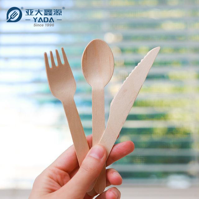 Wooden Cutlery Knives, Forks, and Spoons