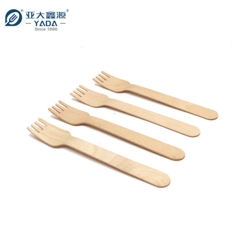 140mm Disposable Wooden Fork Wholesale | YADA Compostable Fork | Eco-friendly Birch Wood Forks YD-S