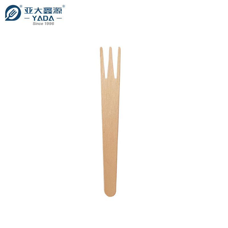 disposable tiny wooden chip fork, Disposable Wooden Mini Fork | French Fry Forks | Three Prong Food Picks