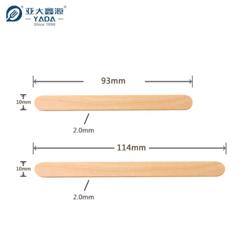 93mm Wooden Ice Cream Sticks Wholesale | YADA Eco-friendly Wood Popsicle Stick for Ice Cream Machine