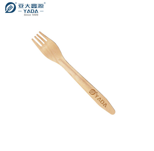 Tenedores de madera desechables ecológicos de 165 mm al por mayor | Tenedor compostable YADA | Tenedor biodegradable YD-A