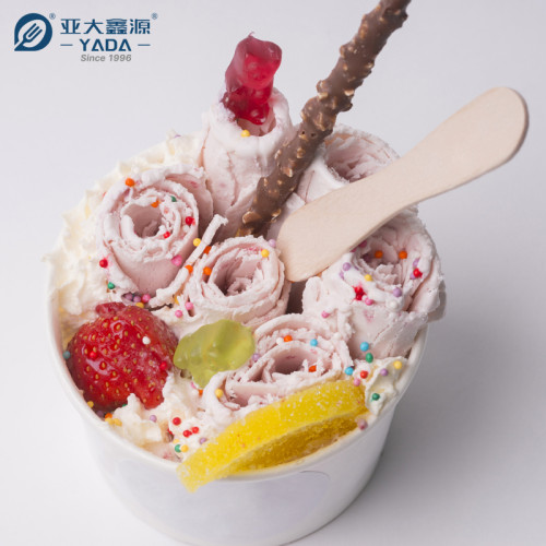 YADA 75mm Ice Cream Cup Wooden Spoons Wholesale | Disposable Compostable Wood Ice Cream Spoon