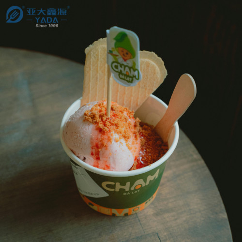 YADA 94mm Wooden Ice Cream Spoon Wholesale | Eco-friendly Wood Spoons for Ice Cream Machine Use