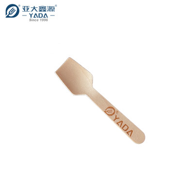 Cucharas de madera desechables de cabeza plana al por mayor | Cuchara ecológica | Pala de cabeza cuadrada personalizable