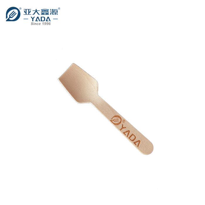 Cucharas de madera desechables de cabeza plana al por mayor | Cuchara ecológica | Pala de cabeza cuadrada personalizable