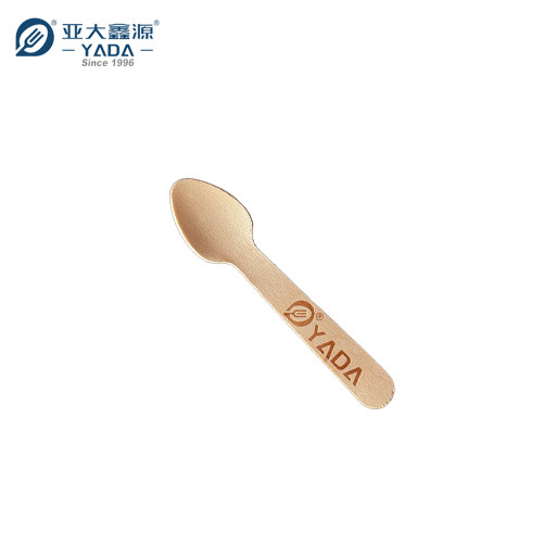 95mm Disposable Wooden Tasting Spoons Wholesale | YADA Biodegradable Scoops | Compostable Tea Spoons