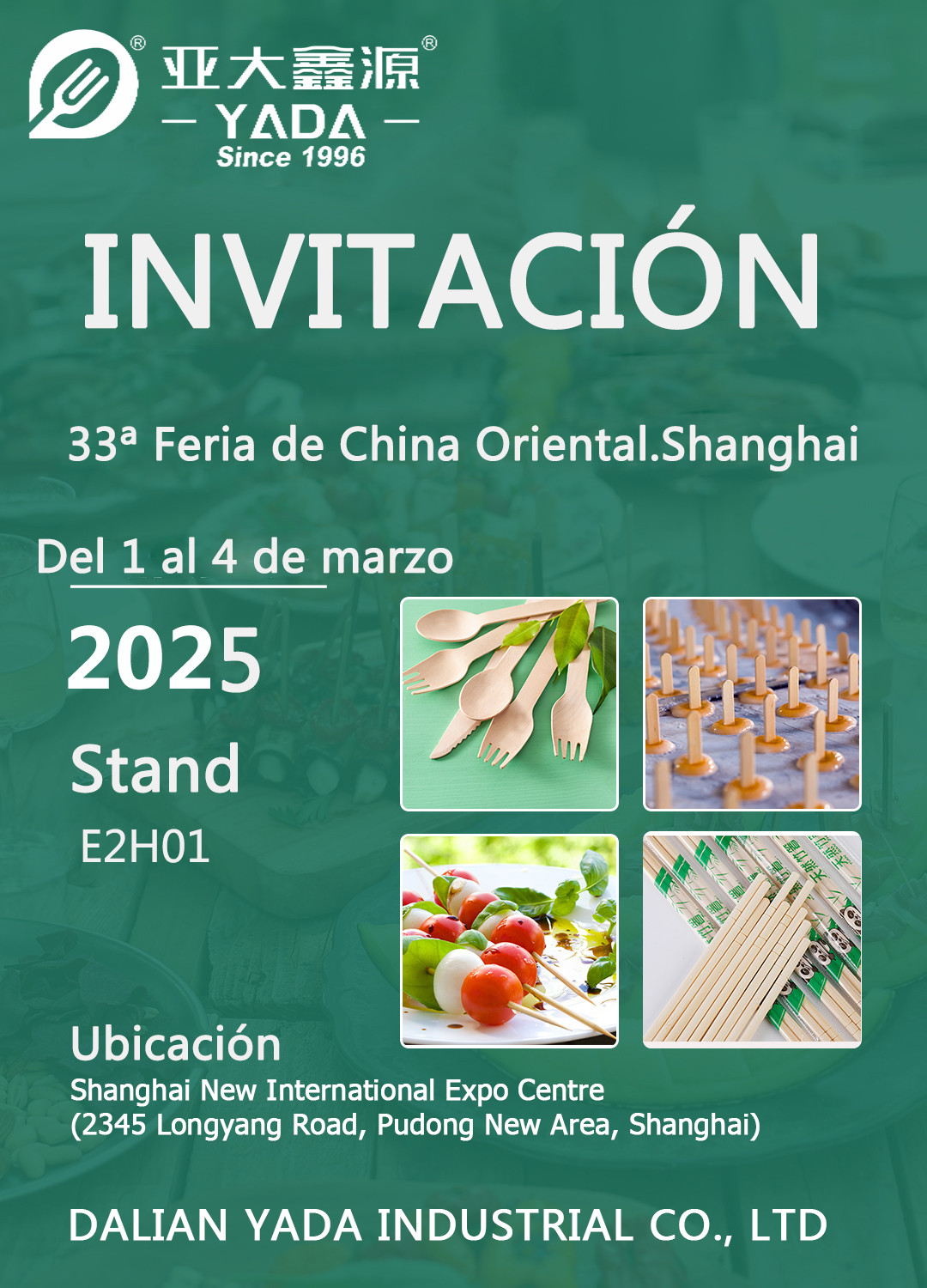 YADA exhibirá vajilla de bambú ecológica en la 33.ª Feria del Este de China 2025