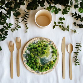 ¡Llegó la salvación de las fiestas de comida a domicilio! 5 opciones de vajilla biodegradable que facilitan la eliminación de basura.
