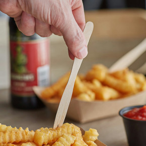 Cómo crear tenedores de madera personalizados para tu tienda de hamburguesas y papas fritas