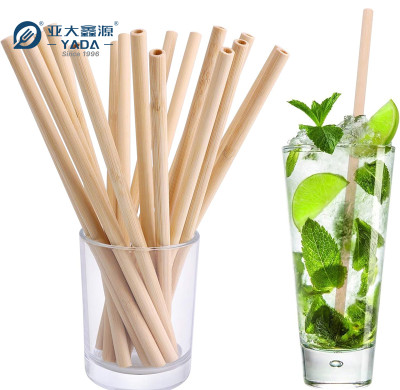 Pajitas de bambú reutilizables de 60 x 200 mm al por mayor | Pajitas de bambú compostables para té | Pajitas desechables para beber