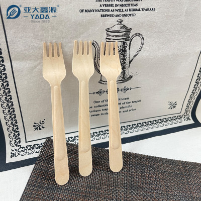 157mm Disposable Wooden Forks Wholesale | YADA Compostable Fork|Eco-friendly Biodegradable Fork YD-B