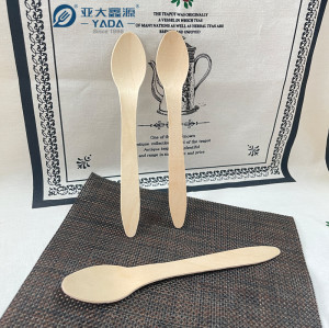 185mm Disposable Wooden Spoons Wholesale | YADA Biodegradable Spoon Set | Eco Compostable Spoon YD-M