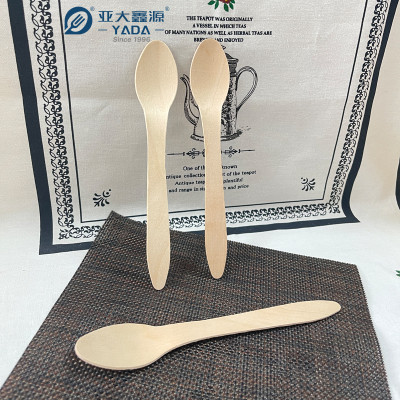 185mm Disposable Wooden Spoons Wholesale | YADA Biodegradable Spoon Set | Eco Compostable Spoon YD-M