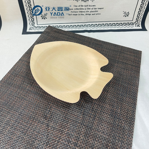 Platos de madera desechables con forma de pez al por mayor | Platos de madera de abedul con forma de pez