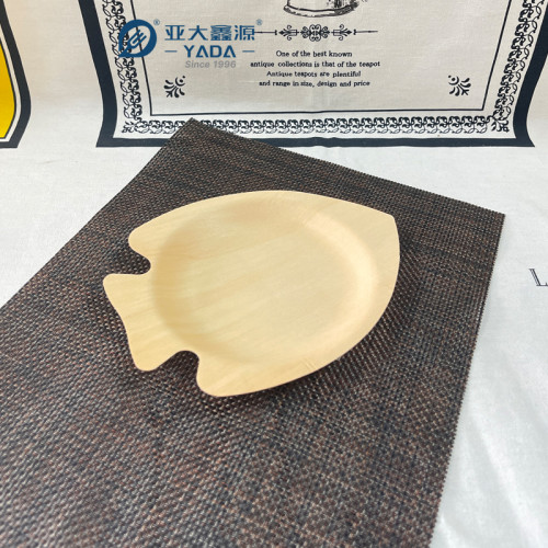 Platos de madera desechables con forma de pez al por mayor | Platos de madera de abedul con forma de pez